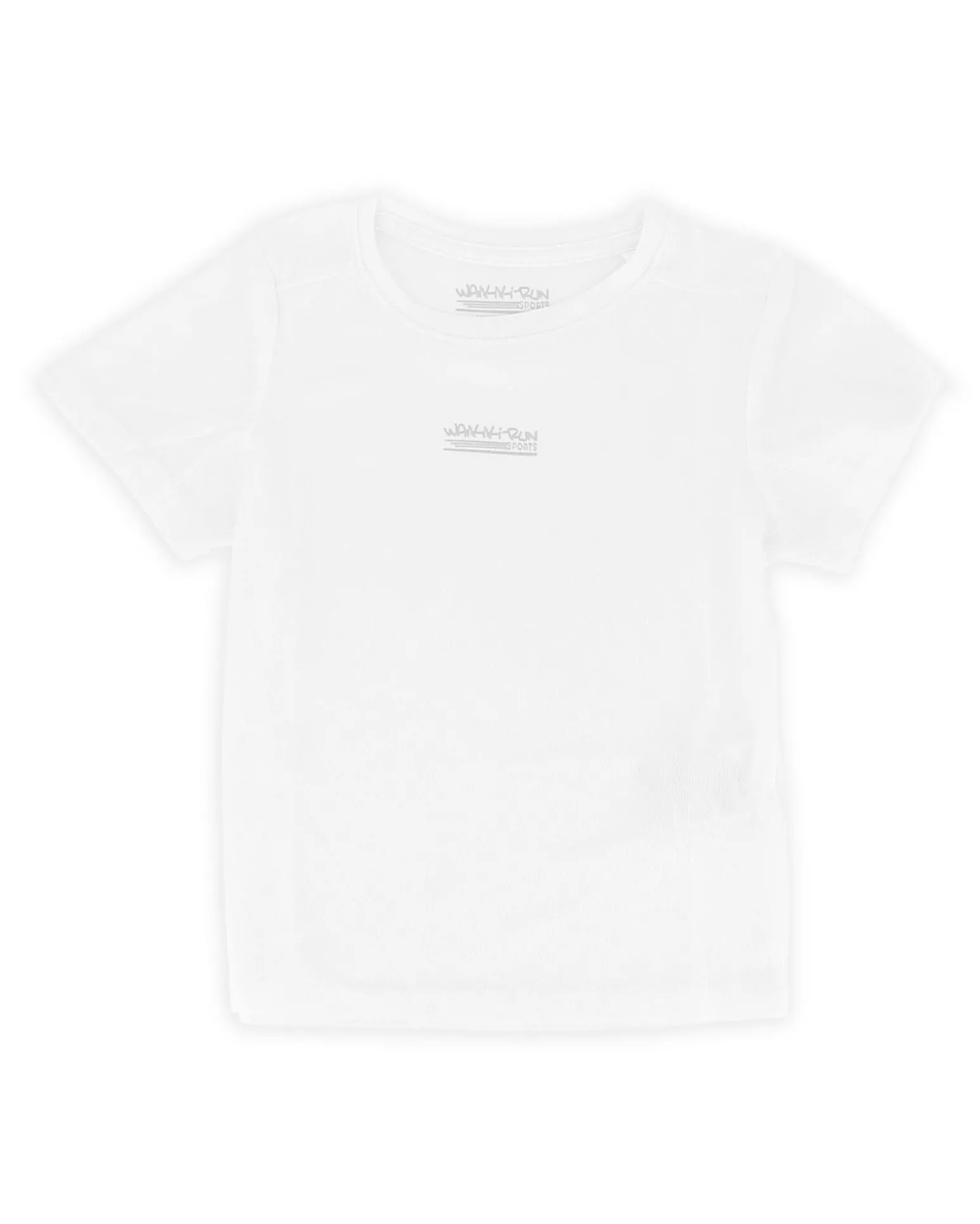 WAIKIKI RUN - T SHIRT MEZZA MANICA JUNIOR ( 4-13 ANNI) BIANCA, CAROTA