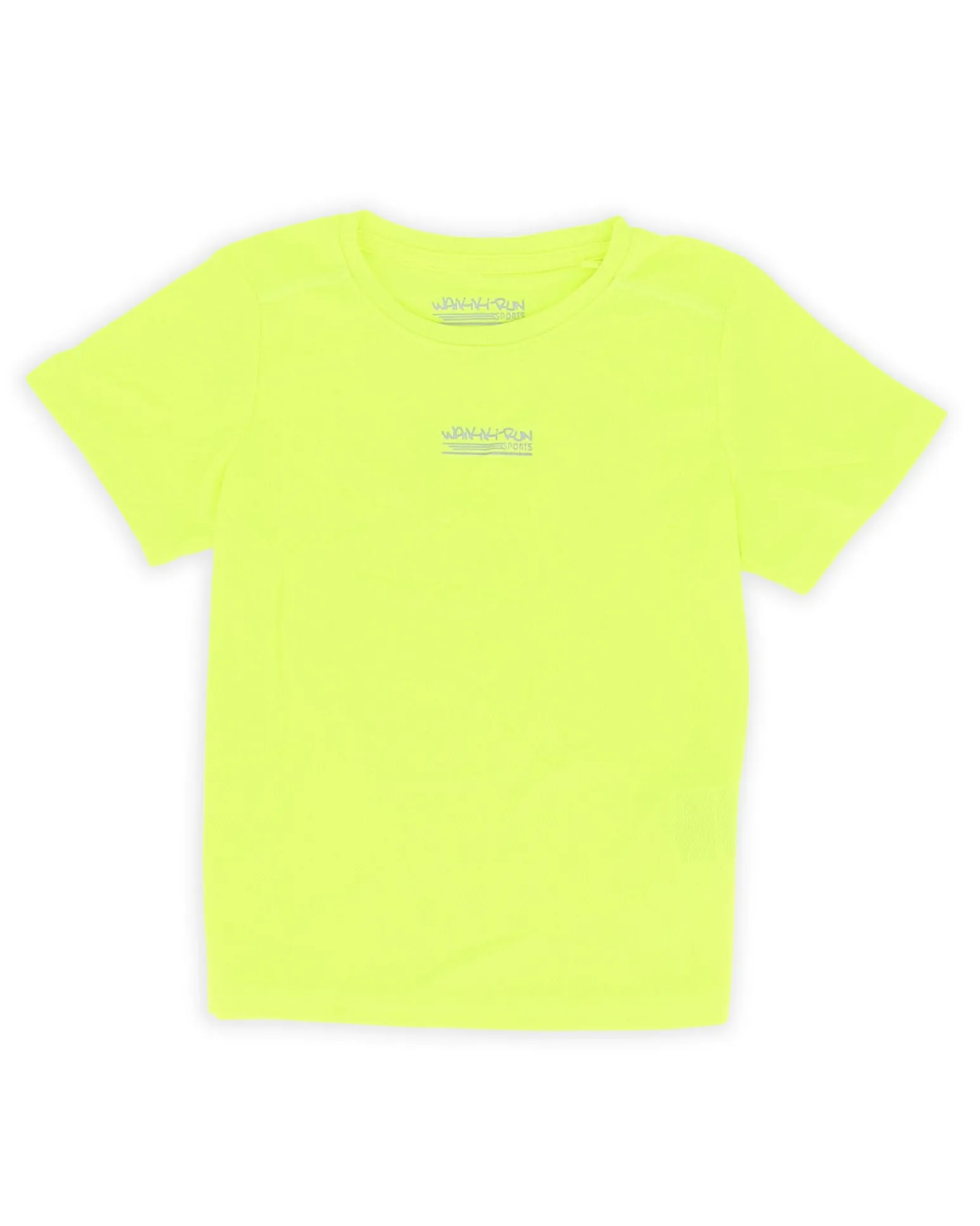 WAIKIKI RUN - T SHIRT MEZZA MANICA JUNIOR ( 4-13 ANNI) GIALLO FLUO , CAROTA