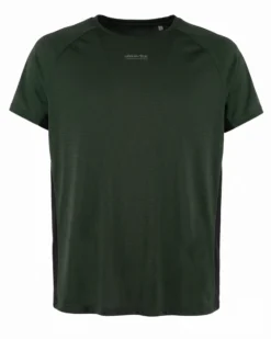 WAIKIKI RUN - T-SHIRT SPORTIVA JAQUARD WAFFLE IN MESH TRASPIRANTE  GIALLA FLUO E NERA DA UOMO - PEPE