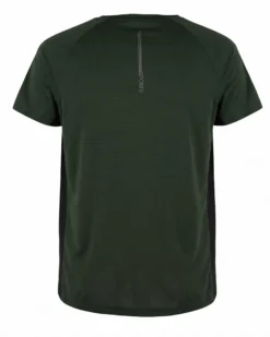 WAIKIKI RUN - T-SHIRT SPORTIVA JAQUARD WAFFLE IN MESH TRASPIRANTE  GIALLA FLUO E NERA DA UOMO - PEPE