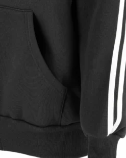 XTREME BOXING - FELPA NERA DA UOMO FULL ZIP CON CAPPUCCIO