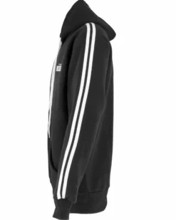 XTREME BOXING - FELPA NERA DA UOMO FULL ZIP CON CAPPUCCIO