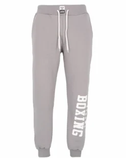 XTREME BOXING - PANTALONE FELPA GRIGIA DA UOMO CON POLSINO