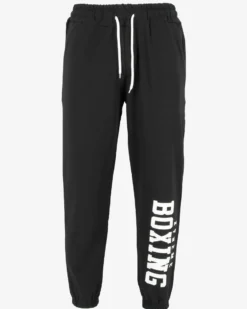 XTREME BOXING - PANTALONE TUTA NERO DA UOMO CON POLSINO