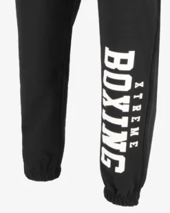 XTREME BOXING - PANTALONE TUTA NERO DA UOMO CON POLSINO
