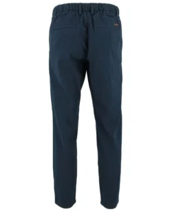 YELLOW DOG - Pantalaccio tasca america riga goffrato blu