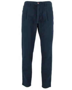 YELLOW DOG - Pantalaccio tasca america riga goffrato blu