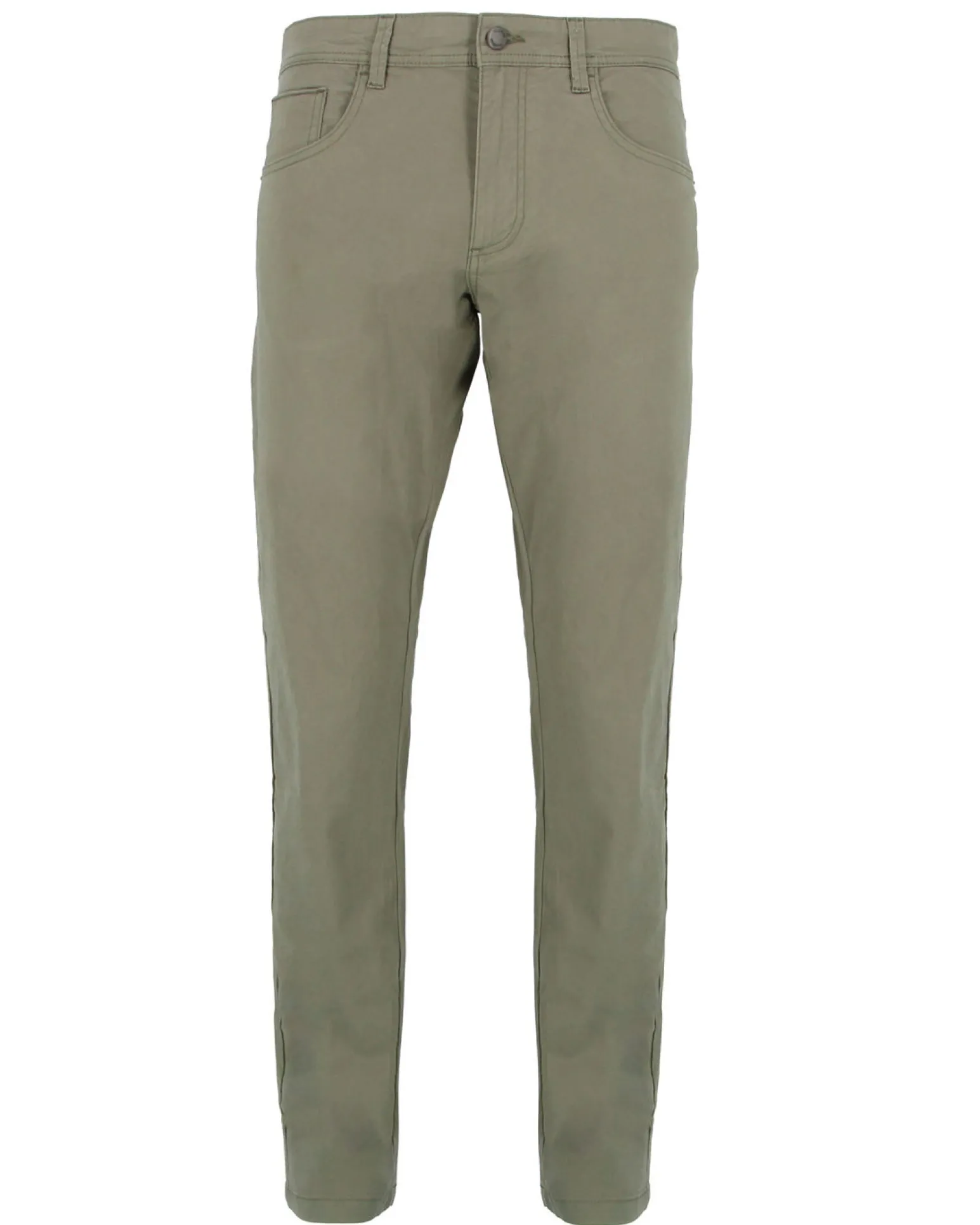 YELLOW DOG - Pantalone basic 5 tasche verde militare da uomo in cotone