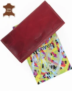 YOU YOUNG COVERI - Portafoglio taupe in VERA PELLE da donna